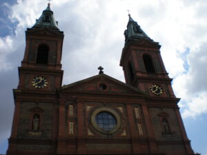 Image of a church with two towers